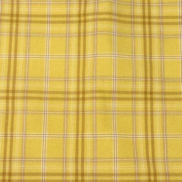 Aritzia Renee Plaid A-Line Mini Skirt Size 00 Yellow - Picture 6 of 7